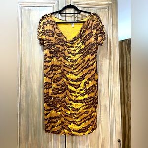 DVF Animal print dress